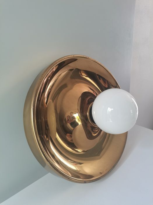 Italian brass wall lamp, diam. 39 cm
