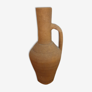 amphora-style sandstone vase with handle