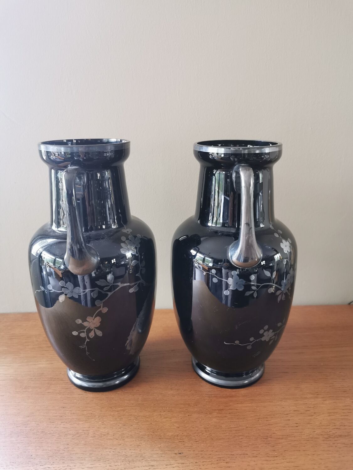 Pair of art deco vases signed Hem Michel Herman