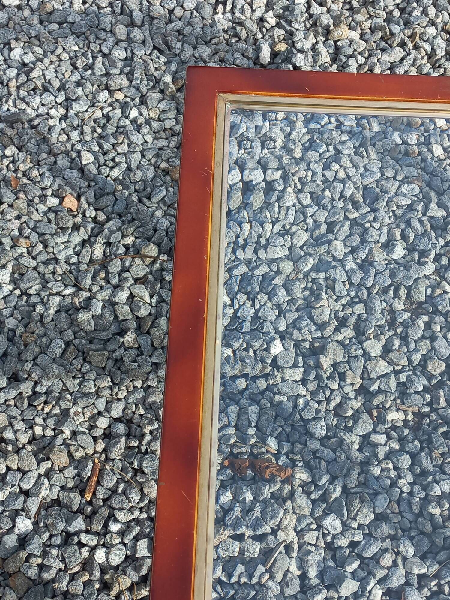 Pair of 1970s side tables in lacquered brass and glass