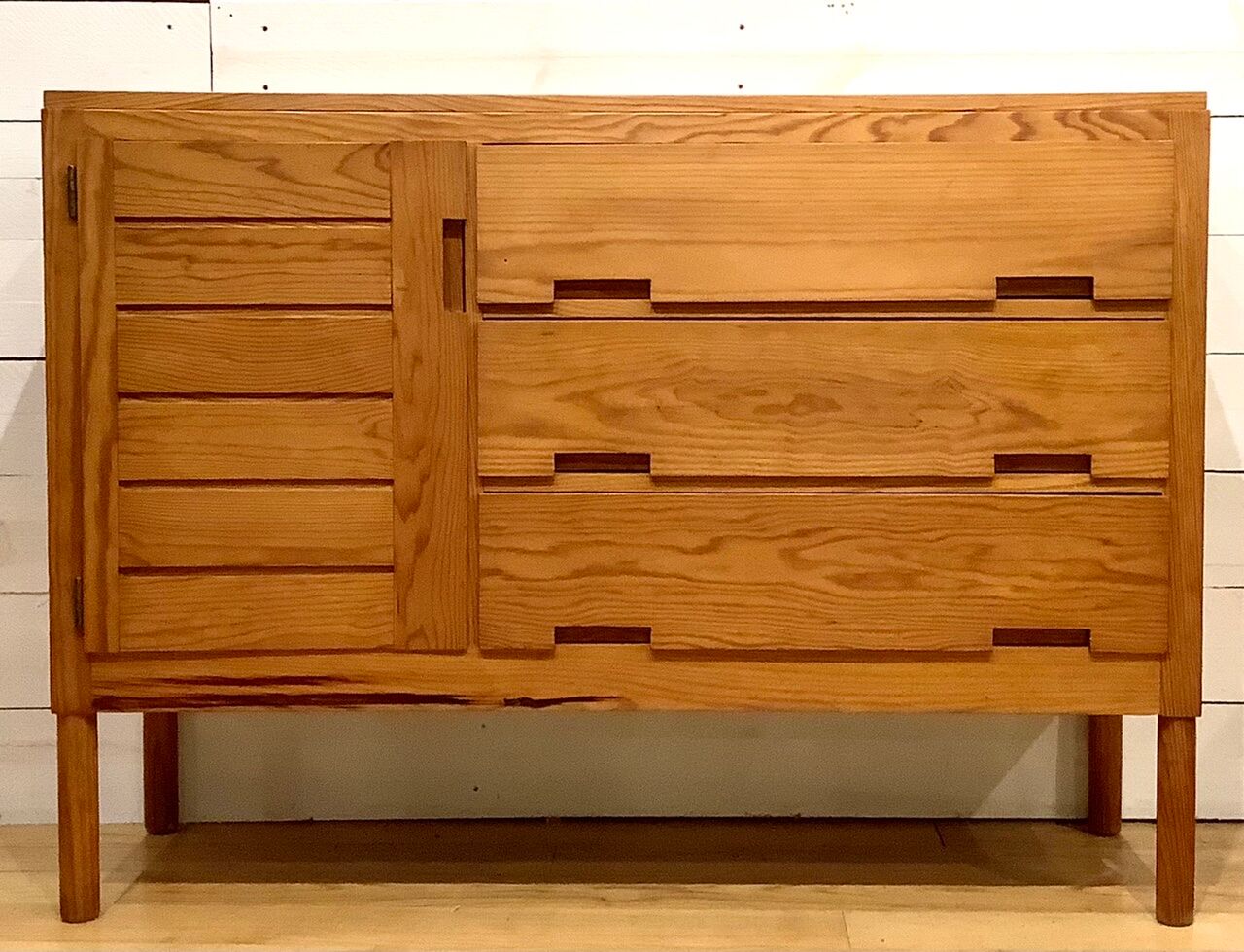 Commodity "weekend" in pine of the moors by Pierre Gautier Delaye for Vergnères, France c.1956