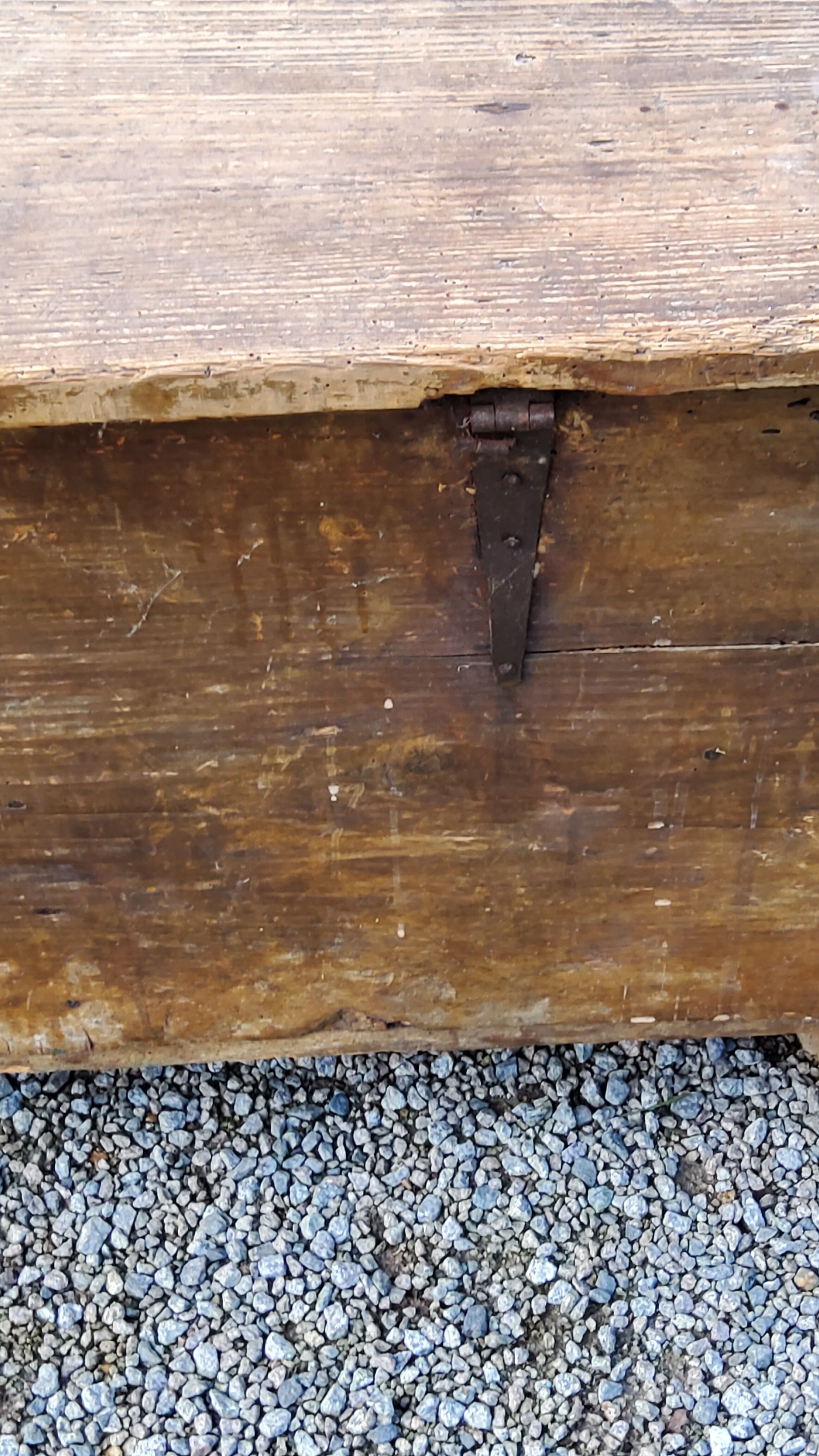 Alsatian polychrome wedding chest eighteenth -nineteenth century