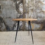 Oak console table and compass legs