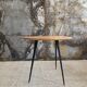 Table console chêne et pieds compas