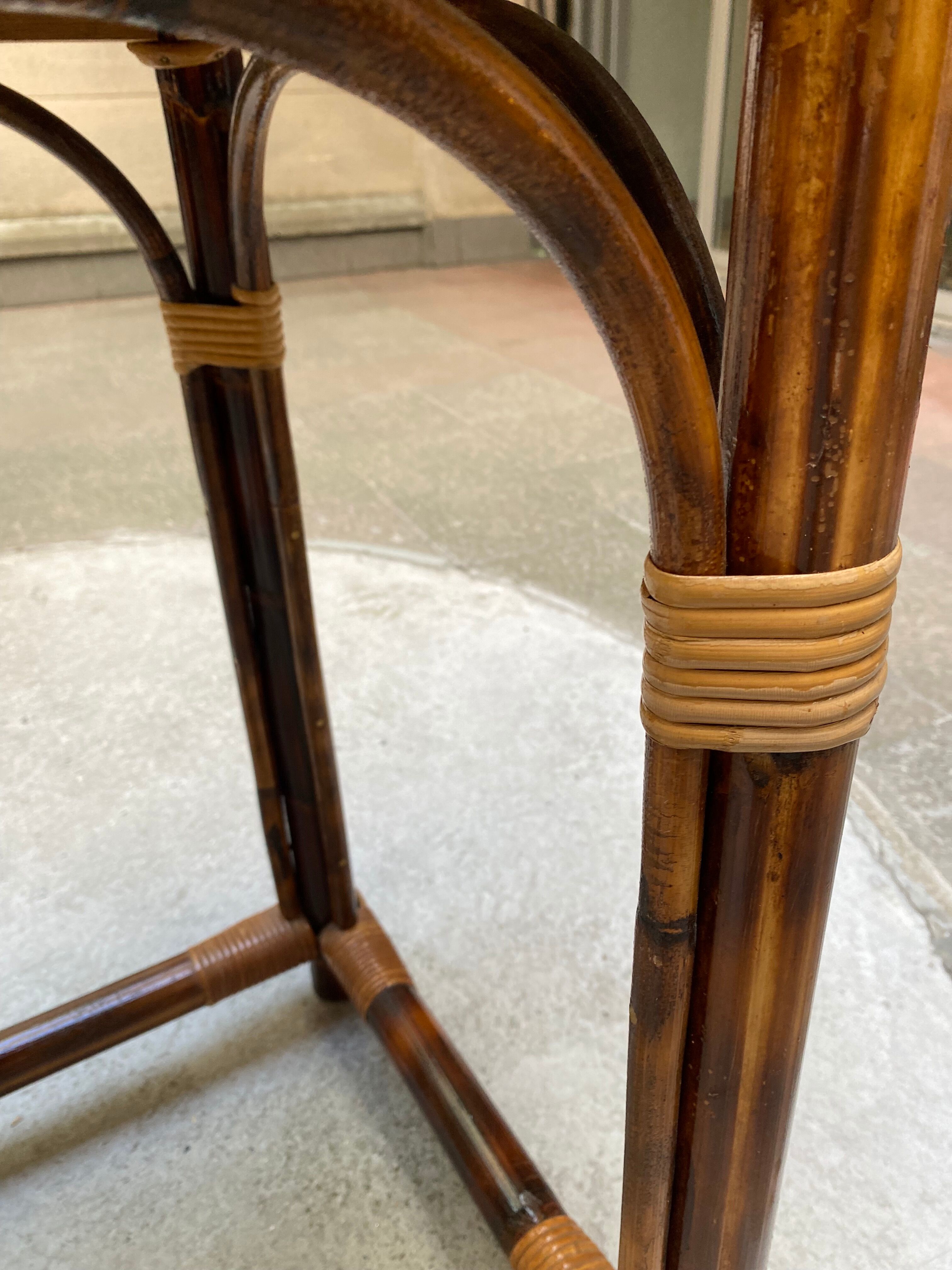 Bureau rotin années 70/80