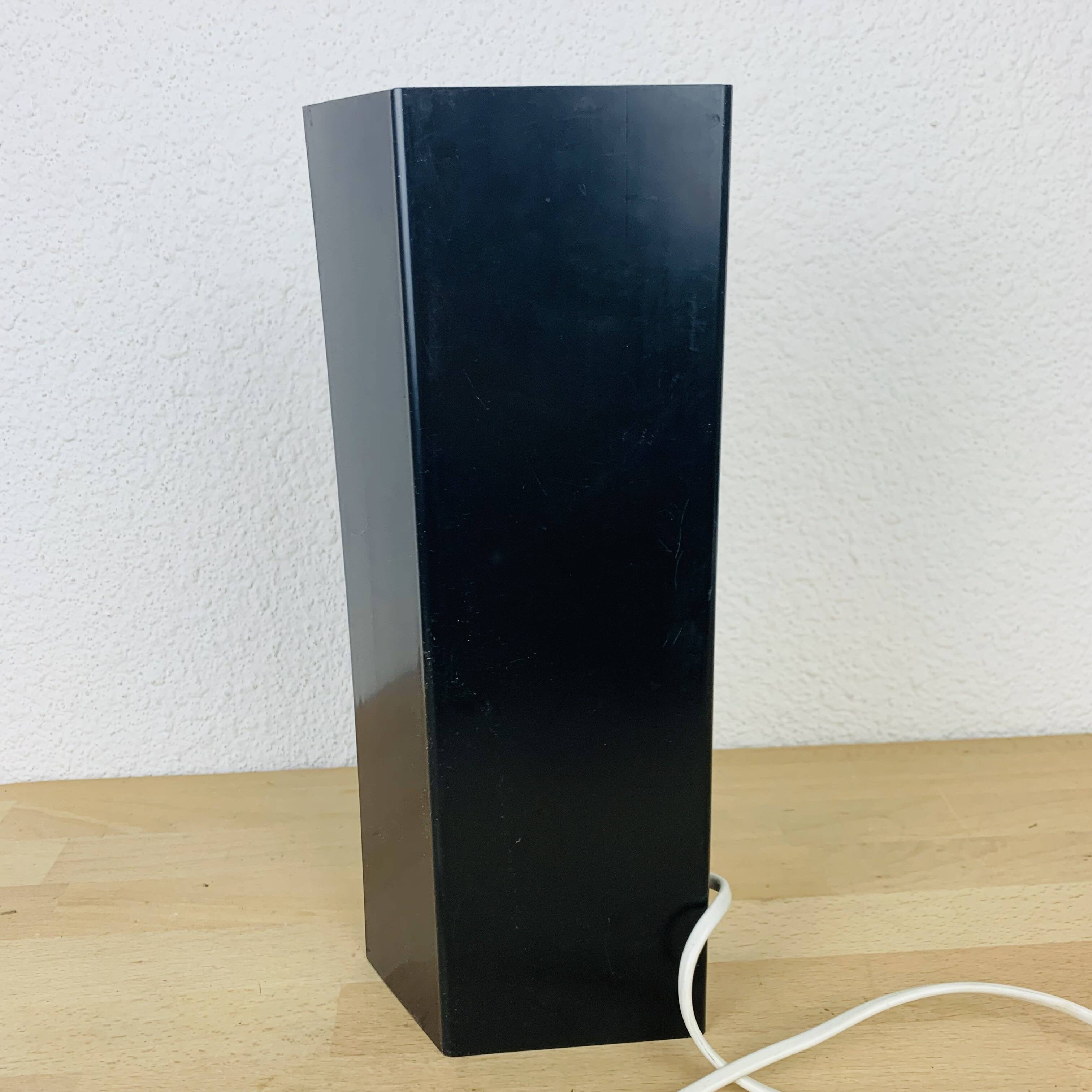 70s geometric glass lamp