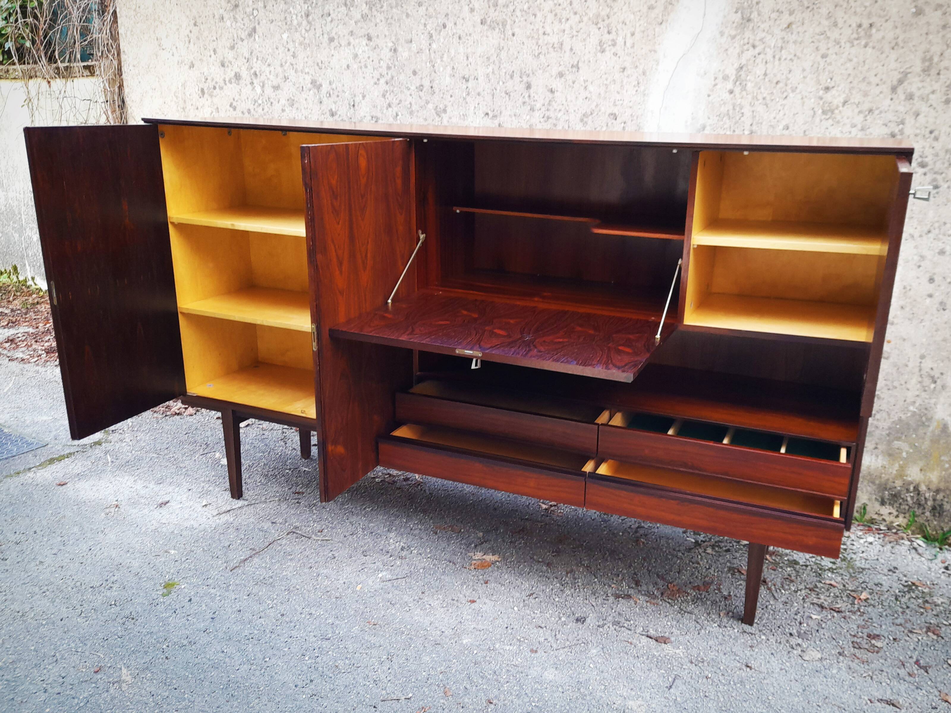 Large Scandinavian rosewood sideboard