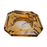 Cendrier verre orange