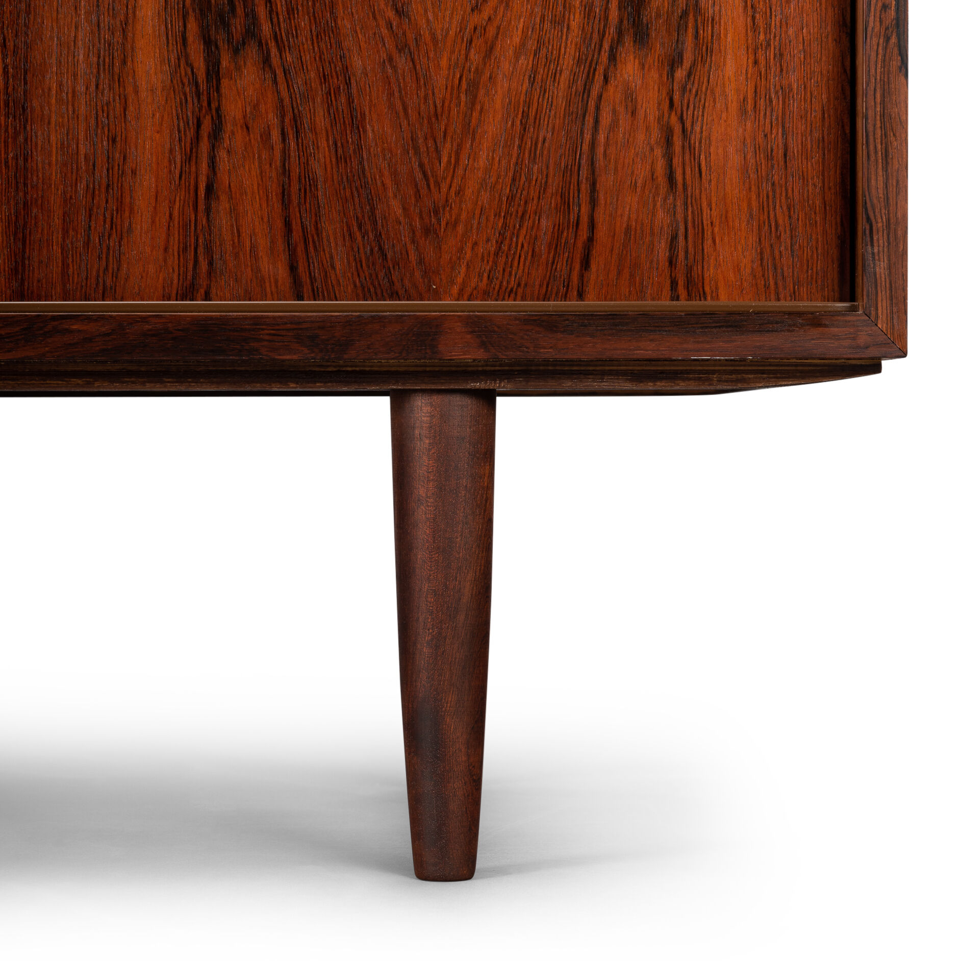 Mid-century rosewood sideboard with sliding doors from DR Mobler, 1960s