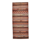 5x12 Long Wide Turkish Vintage Kilim Rug 162x377Cm SK 32815