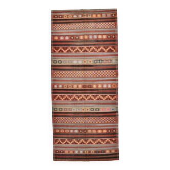 Tapis Kilim turc vintage long et large 5x12 162x377 cm SK 32815