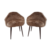 Pair fur armchair 1970