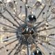 XL Chrome "Sputnik" chandelier