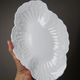 Vintage duo of Chastagner Limoges serving dishes, white rocaille porcelain.