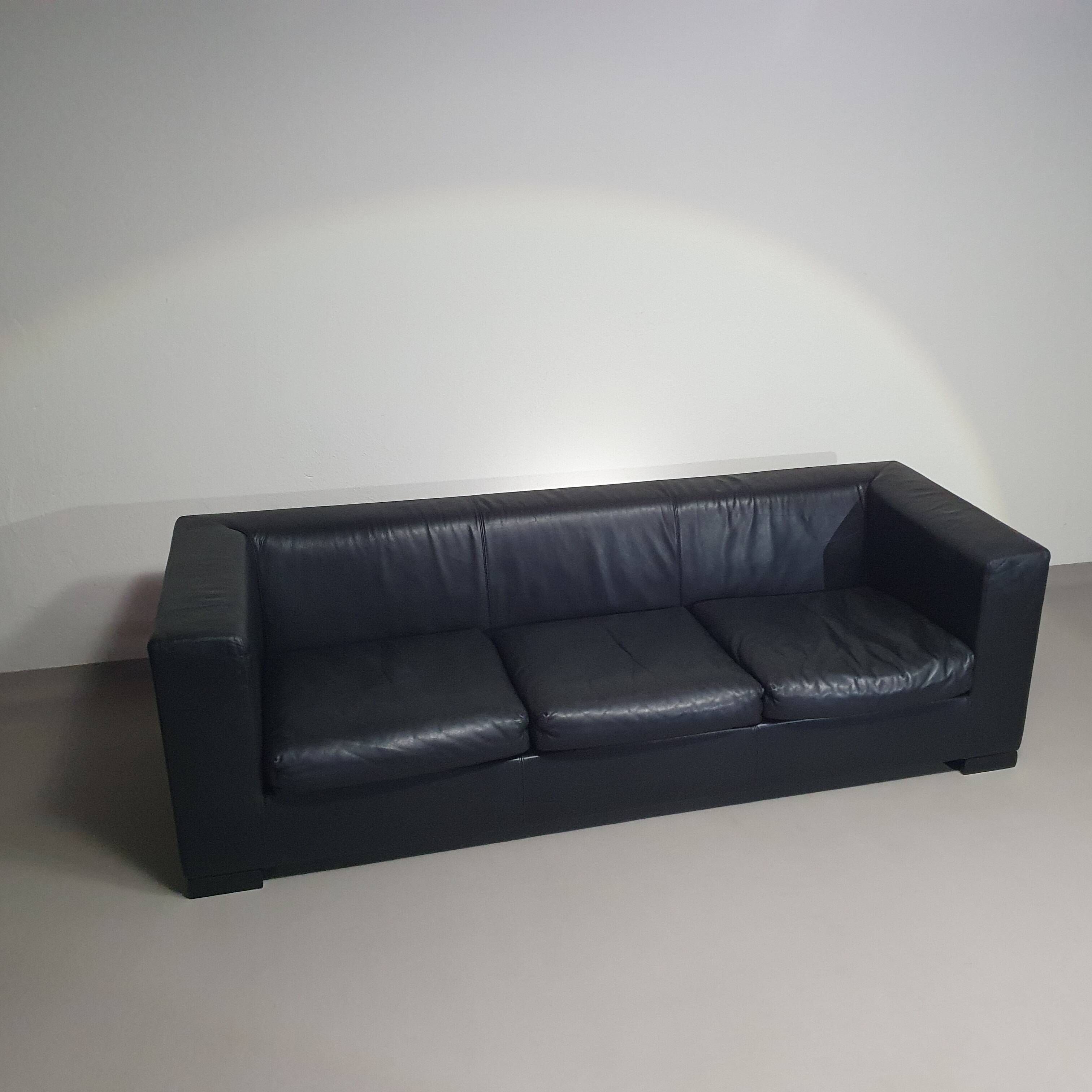 Wittmann leather sofa Camin by Paolo Piva