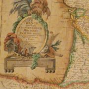 Original antique map, 18th century, Rizzi Zannoni / Lattré, coloured