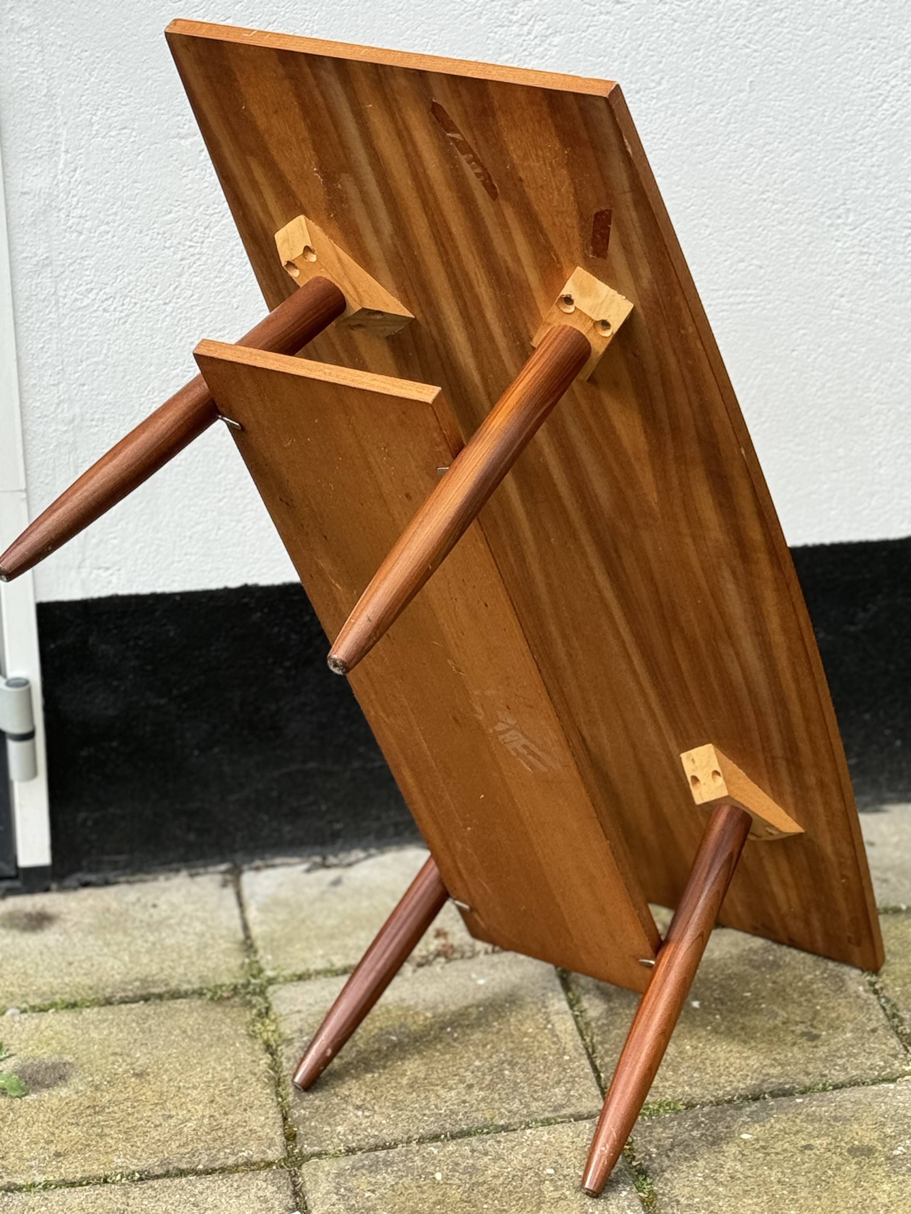 Scandinavian Teak Surfboard Coffee Table