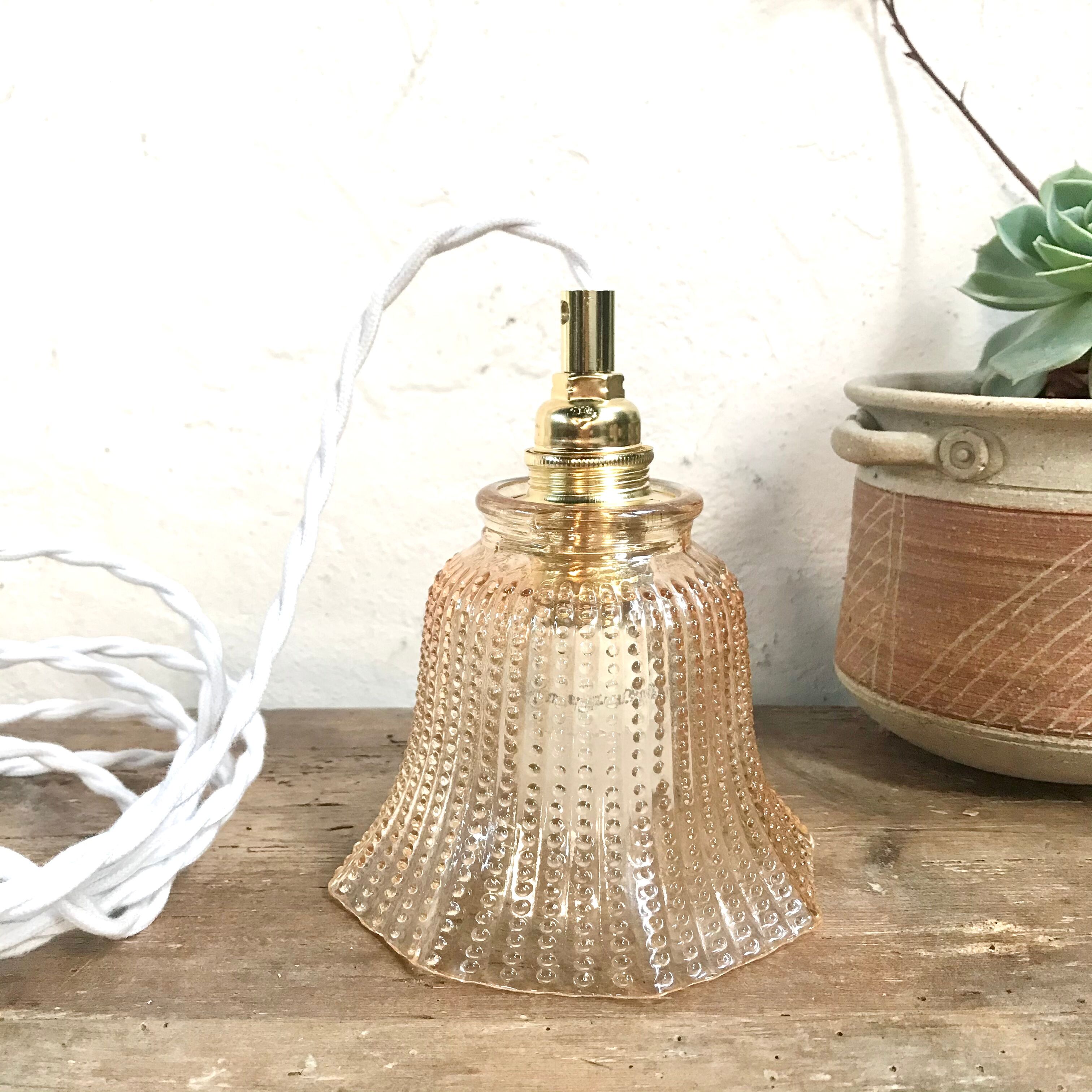 Vintage tulip walking lamp