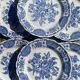 Ridgeway 13-piece dinner plate set – Windsor pattern – English Staffordshire earthenware