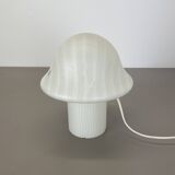 Original glass mushroom zebrano desk light by peill & putzler germany  1970s