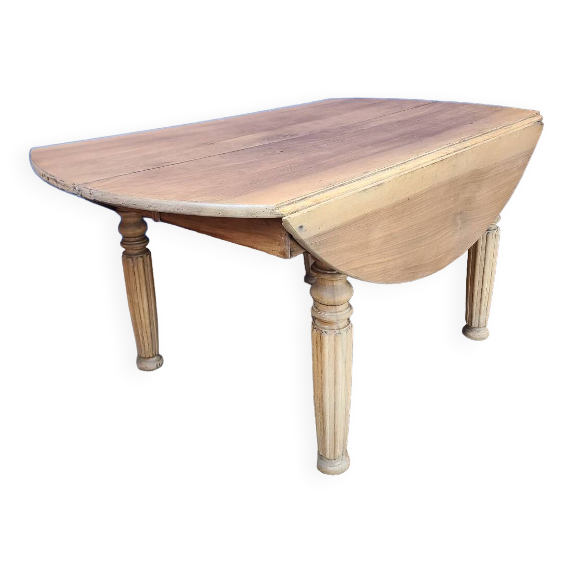 Vintage farmhouse coffee table with flaps