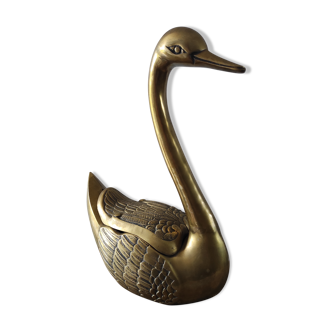 Vintage brass xxl brass swan