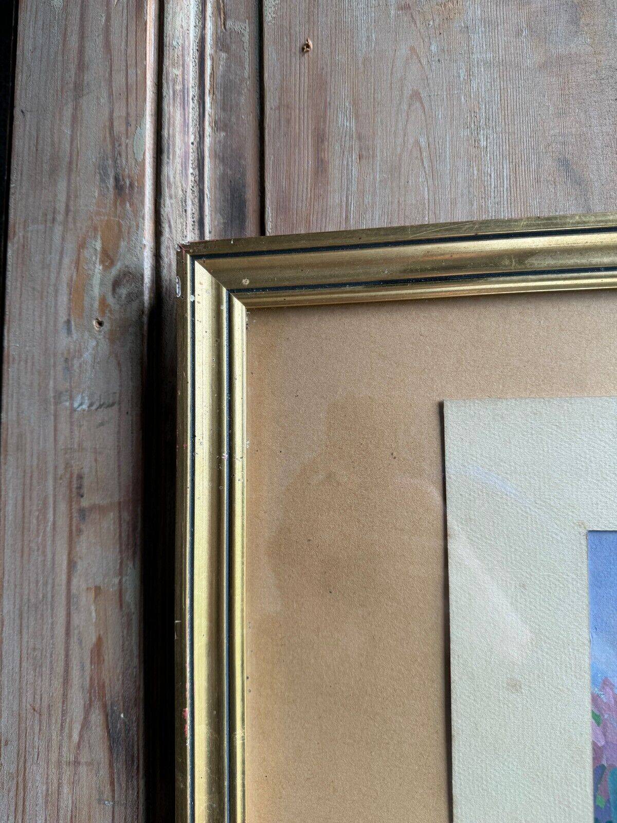 Watercolor on paper, flowering trees, mid-20th century