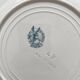 6 flat plates in iron earth “Athens” Saint Amand and Hamage