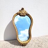 Small gilded mirror with pediment 1960
