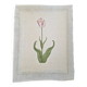 La Roche Laffitte (Born in 1943) - Watercolour drawing on silk - Tulip