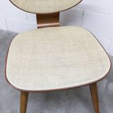 Pair of Baumann chairs No. 831 G1 "design Max Bill" 1960