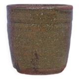 vintage brown ceramic pot