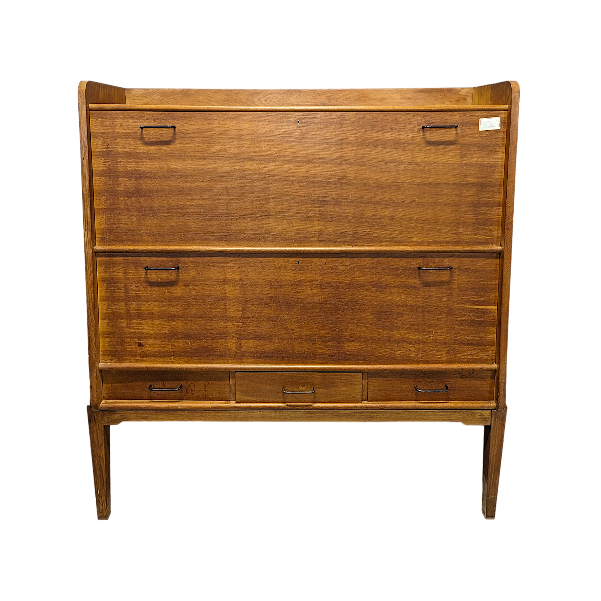 Large oak secretary from the 1940s