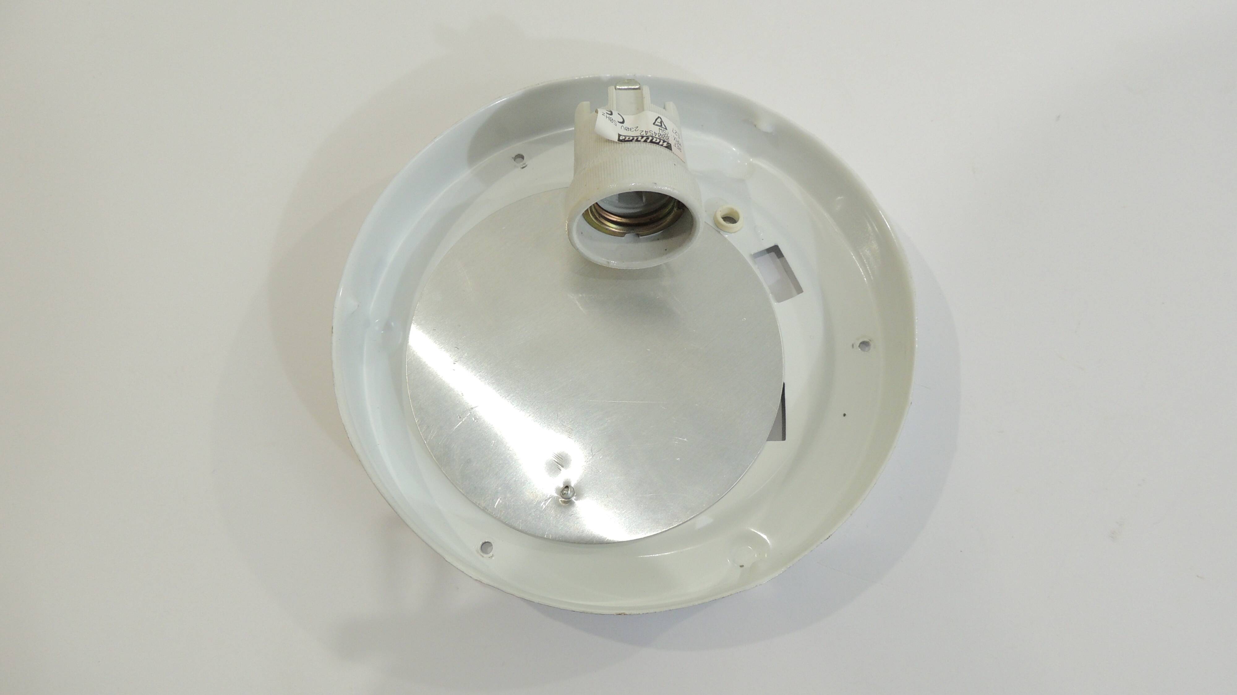 Vintage white opaline glass shell wall light – Ann wall lamp