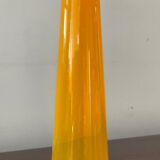 Trio of vintage glass paste vases