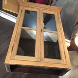 Pine display cabinet
