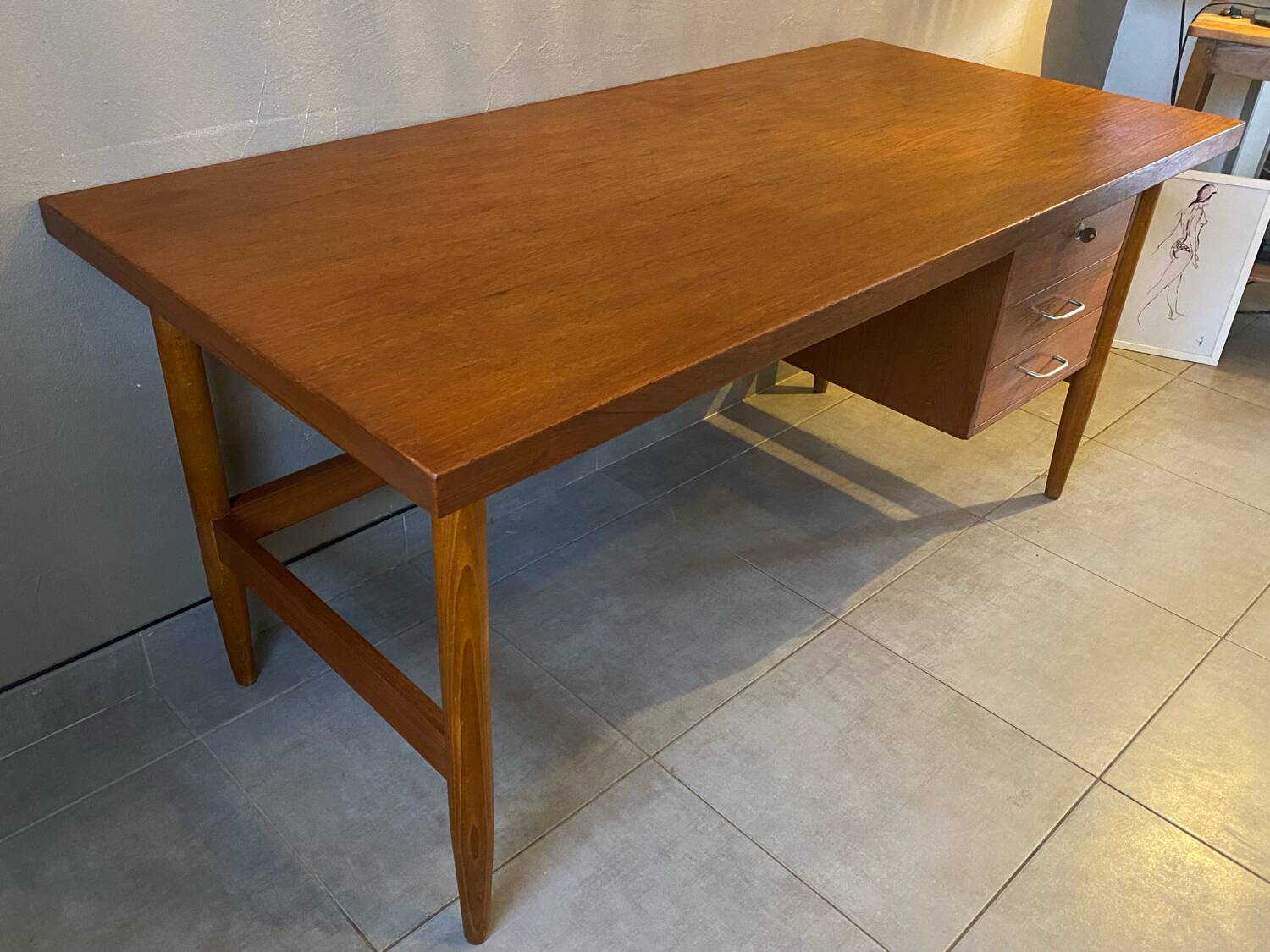 Vintage teak desk