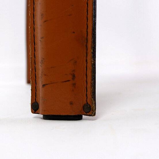 saddle leather chair cognac Cidue