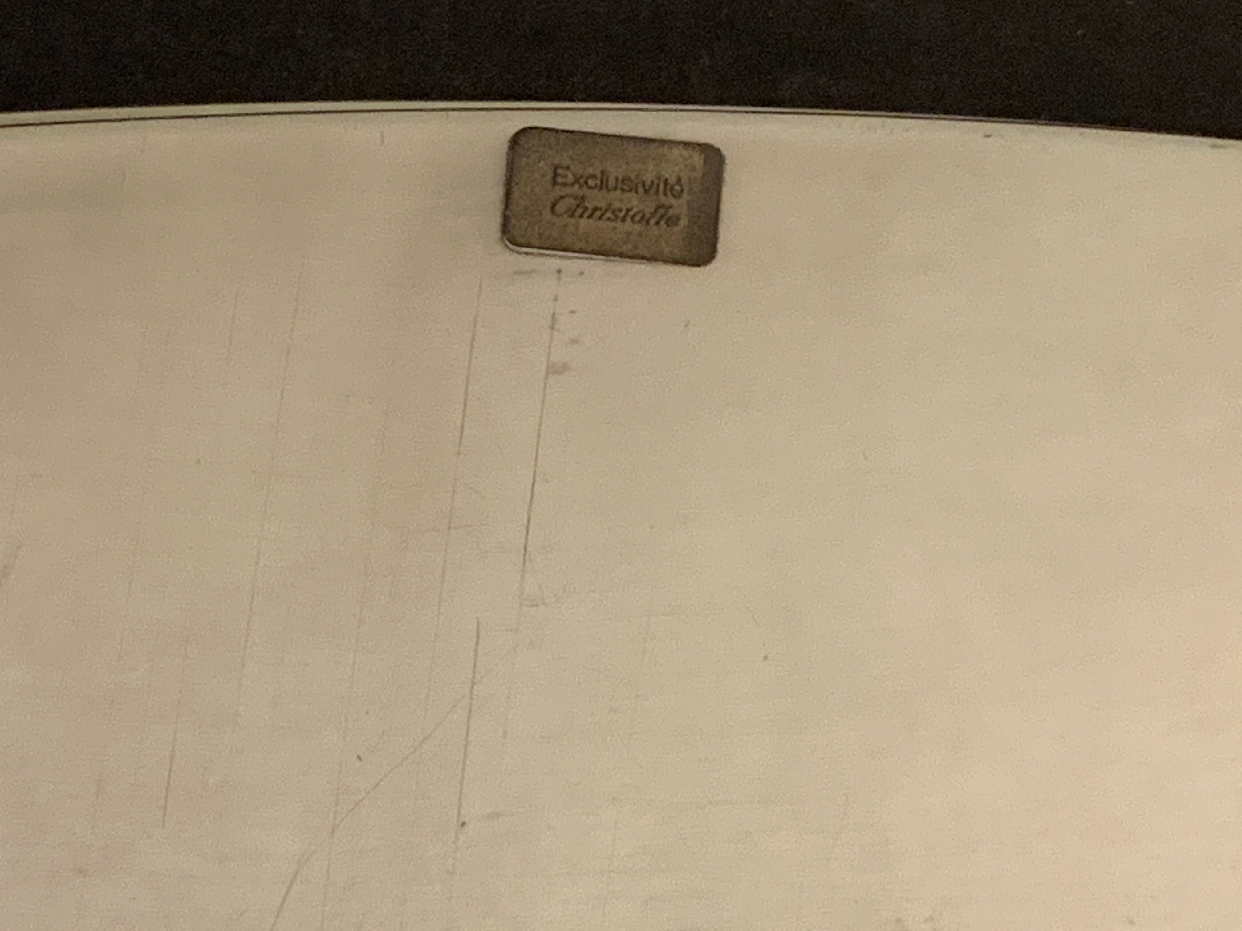 Christofle serving tray in silver metal