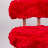 Red moumoute armchair