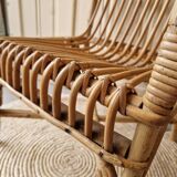 Children's rattan armchair chair