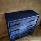 Commode parisienne design bleue