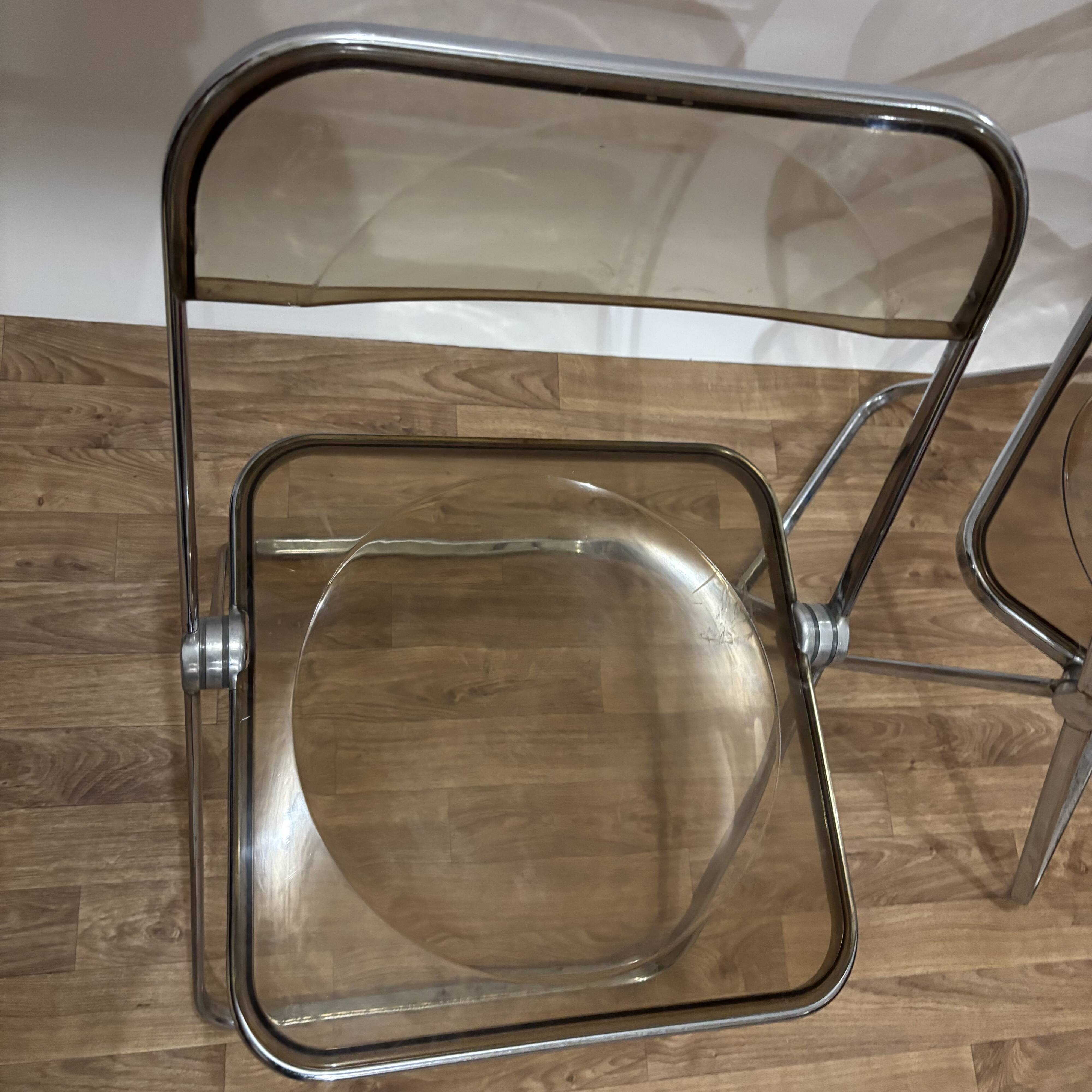 Paire de chaises Plia Castelli années 70