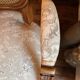 Louis XVI style medallion armchair with caning, 20th century.
