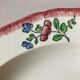 Round dish in Gien Earthenware, handmade Lorraine decor, 31 cm