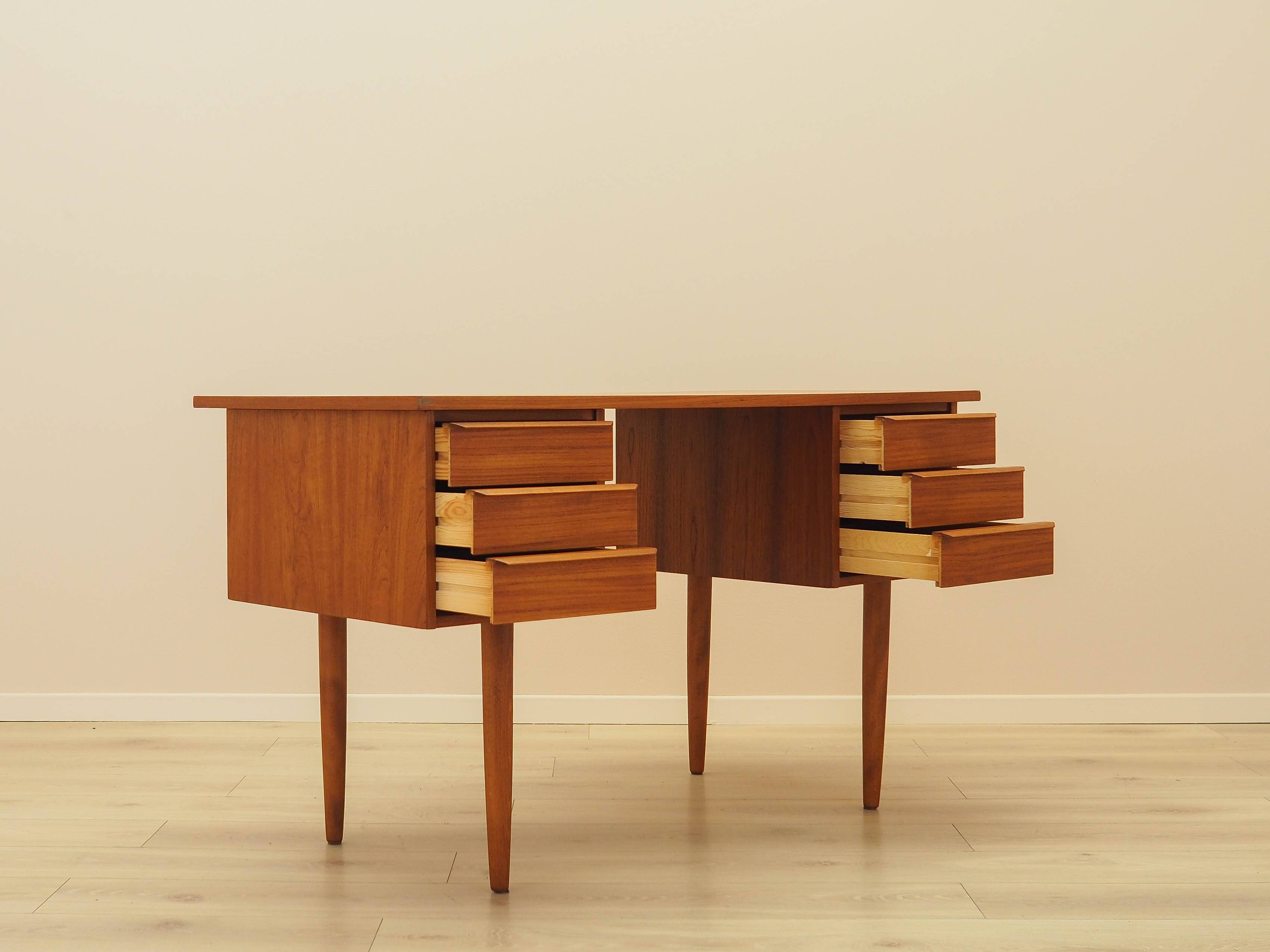 Teak desk, Danish design, 1970s, made in Denmark
