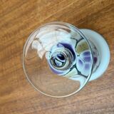 Vintage German glass vase and cup by Hans Jürgen Richartz for the Richartz art collection, set of 2.