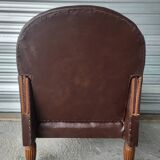 Authentic vintage Art Deco reclining club chair