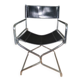 Chrome folding director's chair