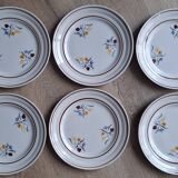 Set of 6 St Amand Christiane Céramon plates